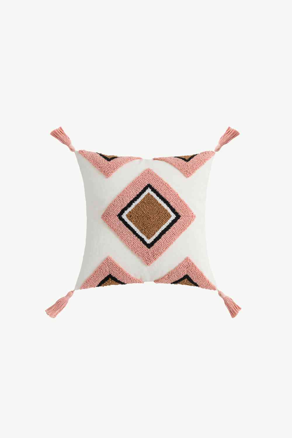 Geometric Graphic Tassel Decorative Throw Pillow Case - AllIn Computer