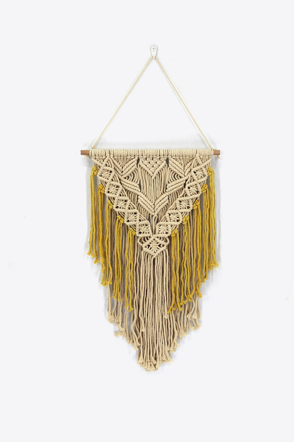 Contrast Fringe Macrame Hanging Wall Piece - AllIn Computer