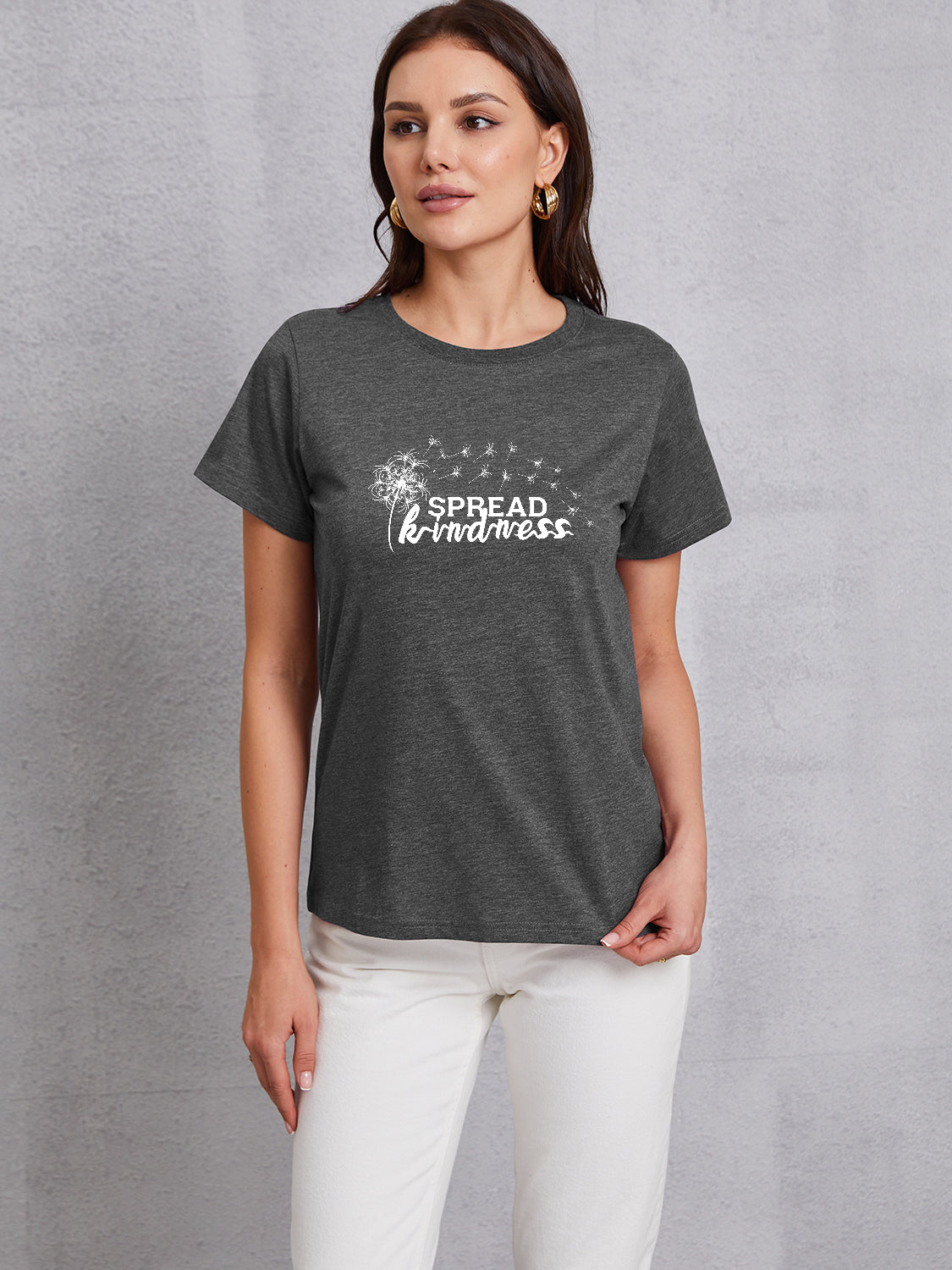 SPREAD KINDNESS Round Neck T-Shirt - AllIn Computer