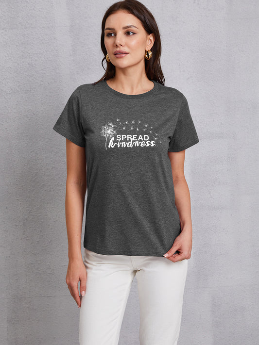SPREAD KINDNESS Round Neck T-Shirt - AllIn Computer