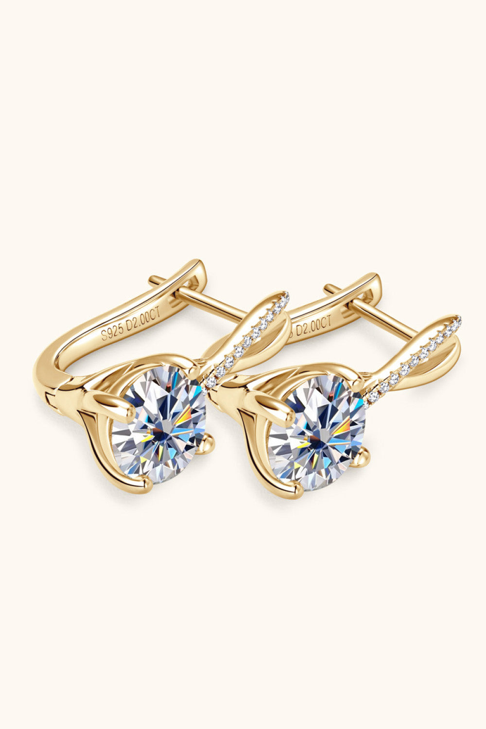 4 Carat Moissanite 925 Sterling Silver Earrings - AllIn Computer