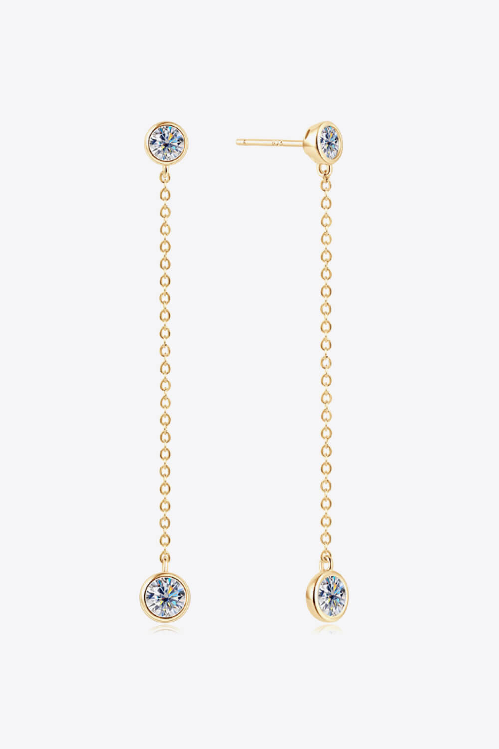 Adored Moissanite Chain Earrings - AllIn Computer