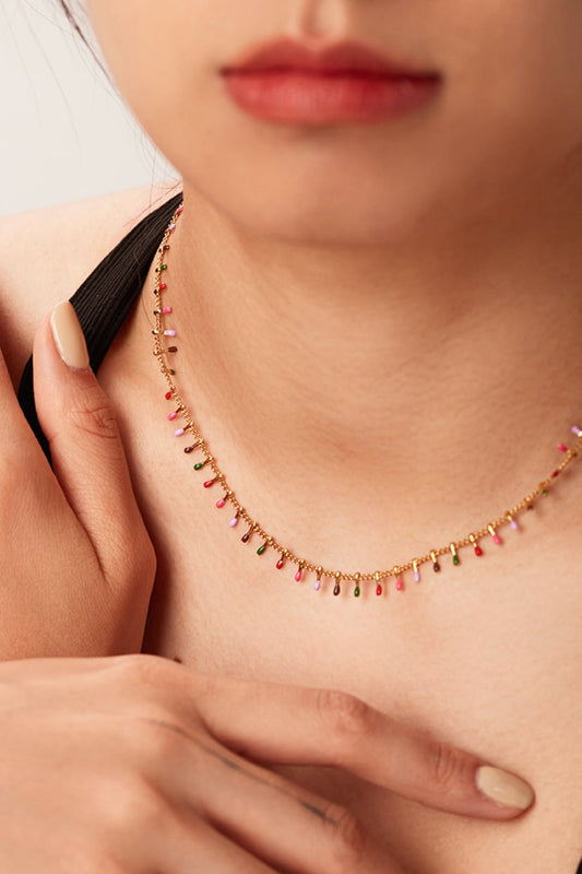 18K Gold-Plated Double-Layered Stainless Steel Necklace - AllIn Computer