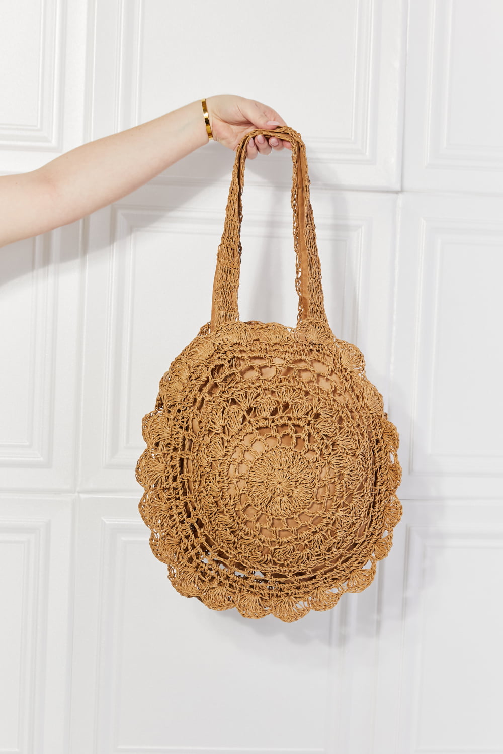 Justin Taylor Brunch Time Straw Rattan Handbag - AllIn Computer
