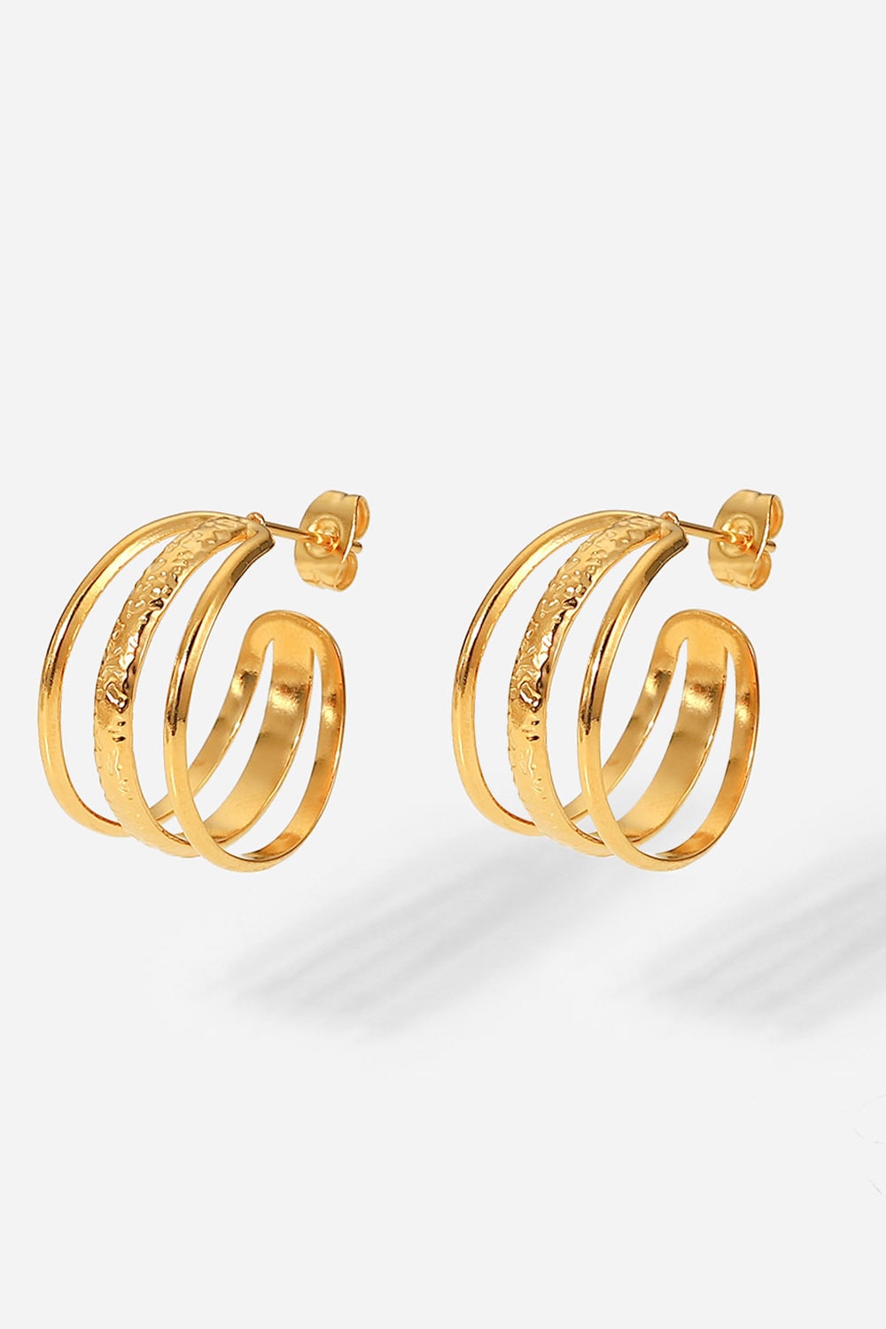 Three Is Better Than One C-Hoop Earrings - AllIn Computer