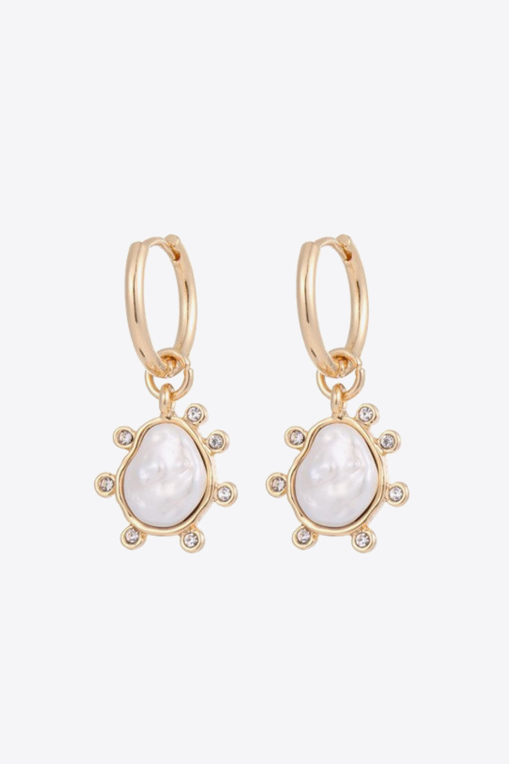 Rhinestone Decor Drop Earrings - AllIn Computer