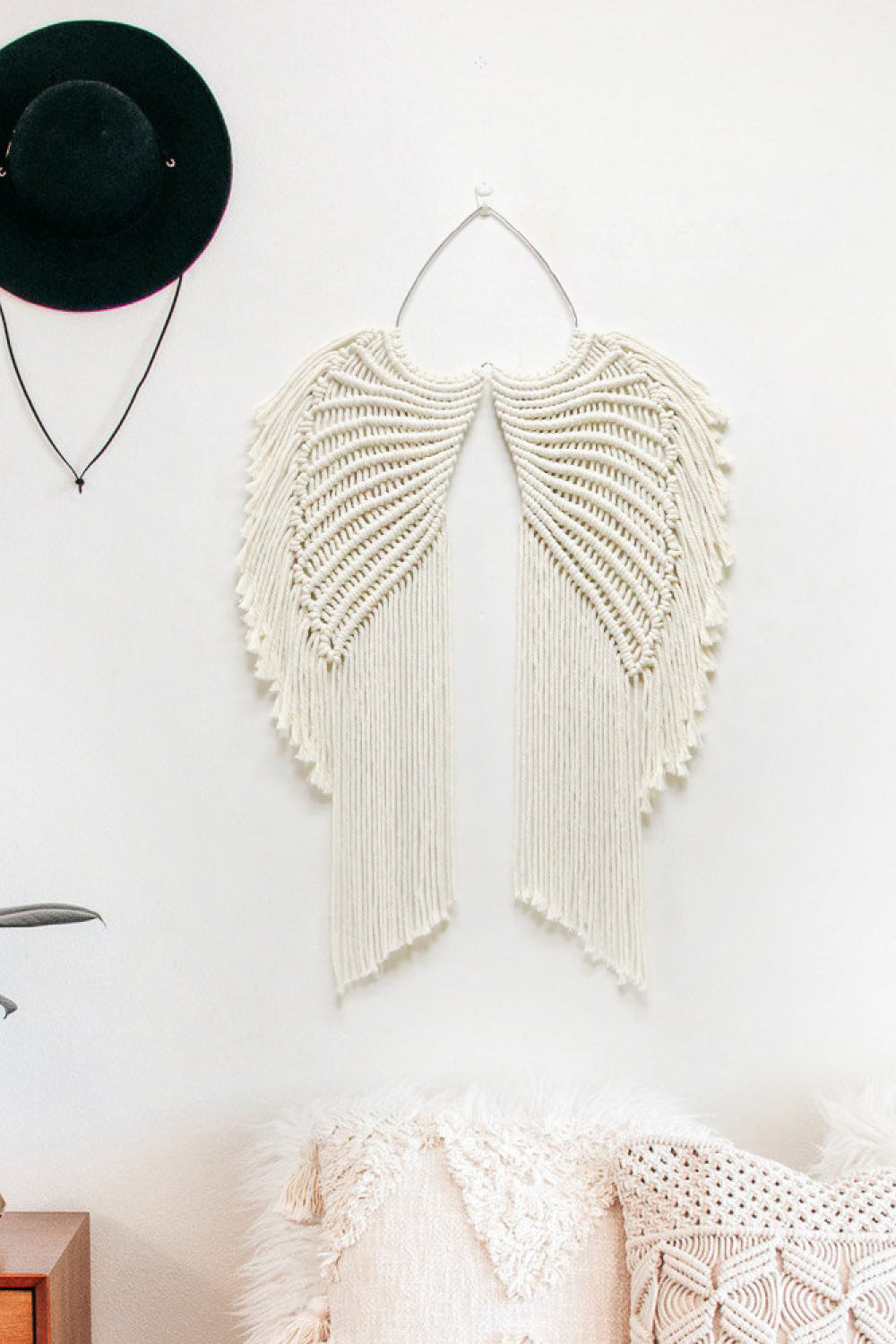 Macrame Angel Wings Hanging Wall Piece - AllIn Computer