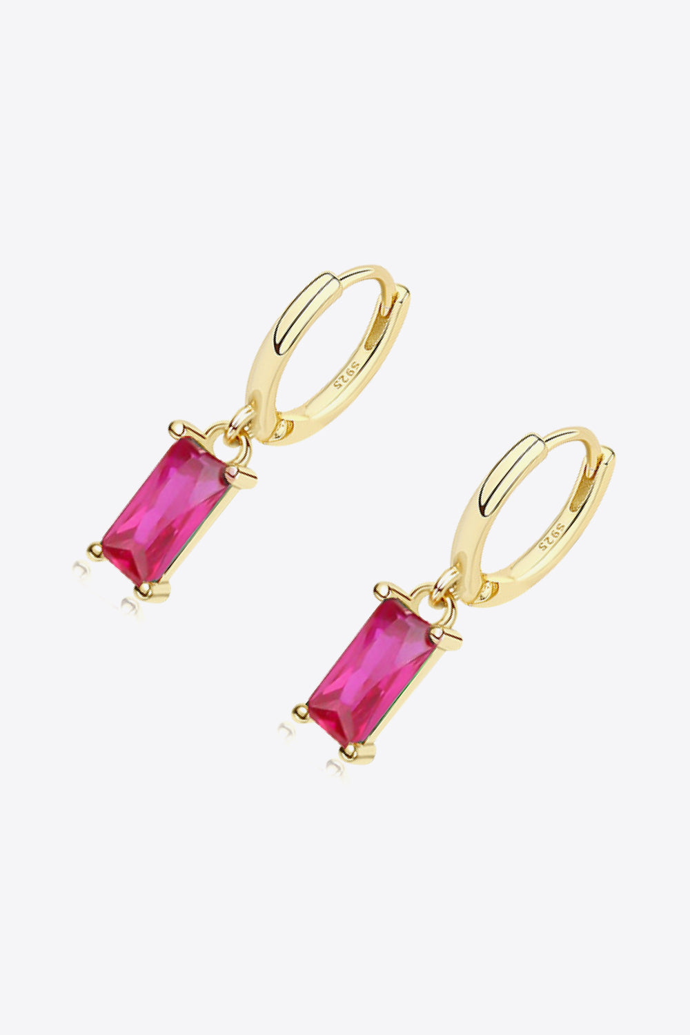 Retro 925 Sterling Silver Cubic Zirconia Drop Earrings - AllIn Computer
