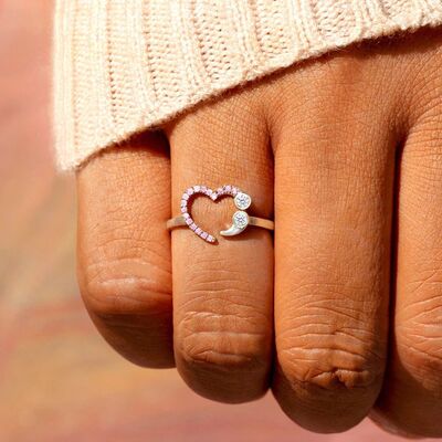 925 Sterling Silver Inlaid Zircon Ring - AllIn Computer