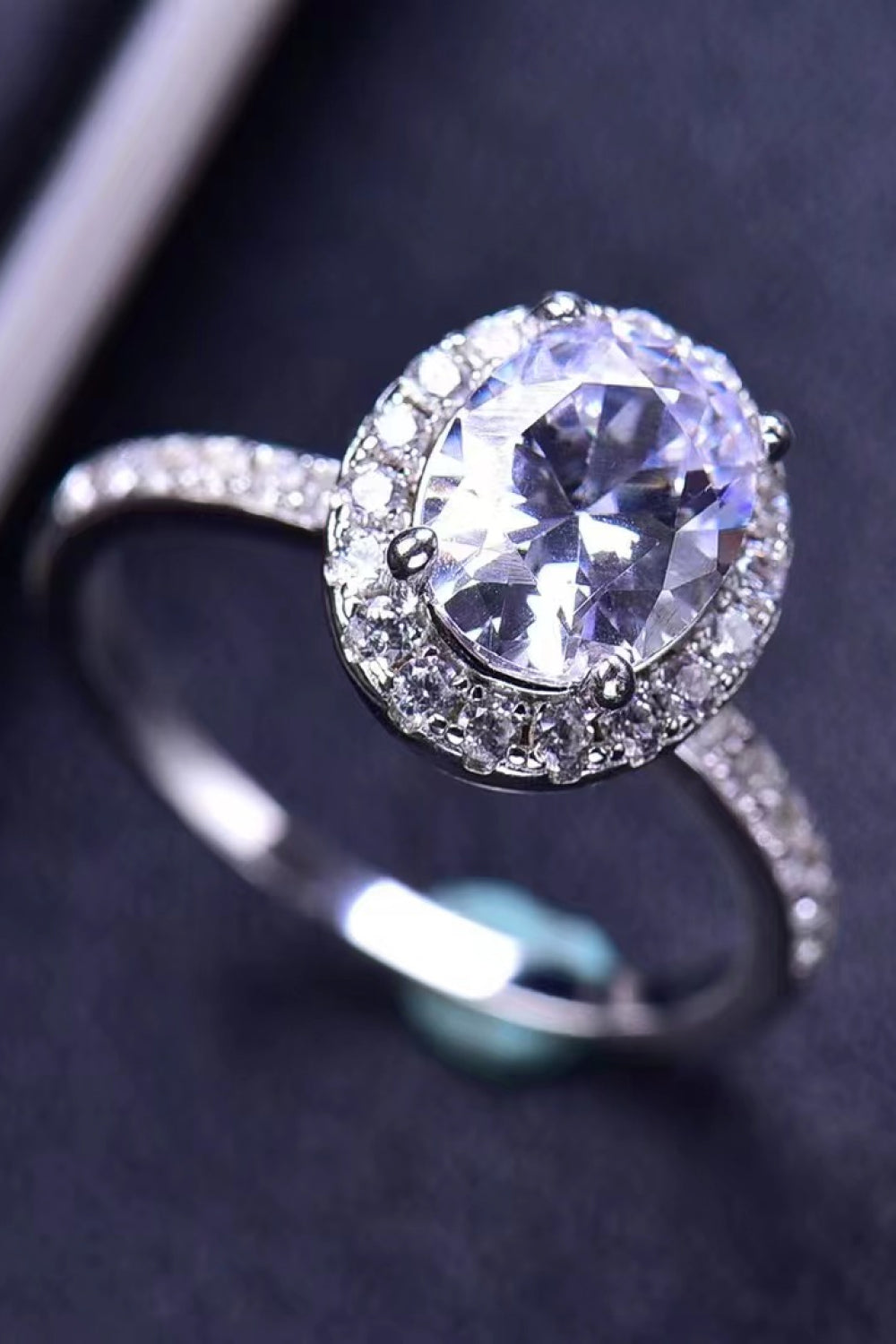 2 Carat Moissanite Platinum-Plated Ring - AllIn Computer
