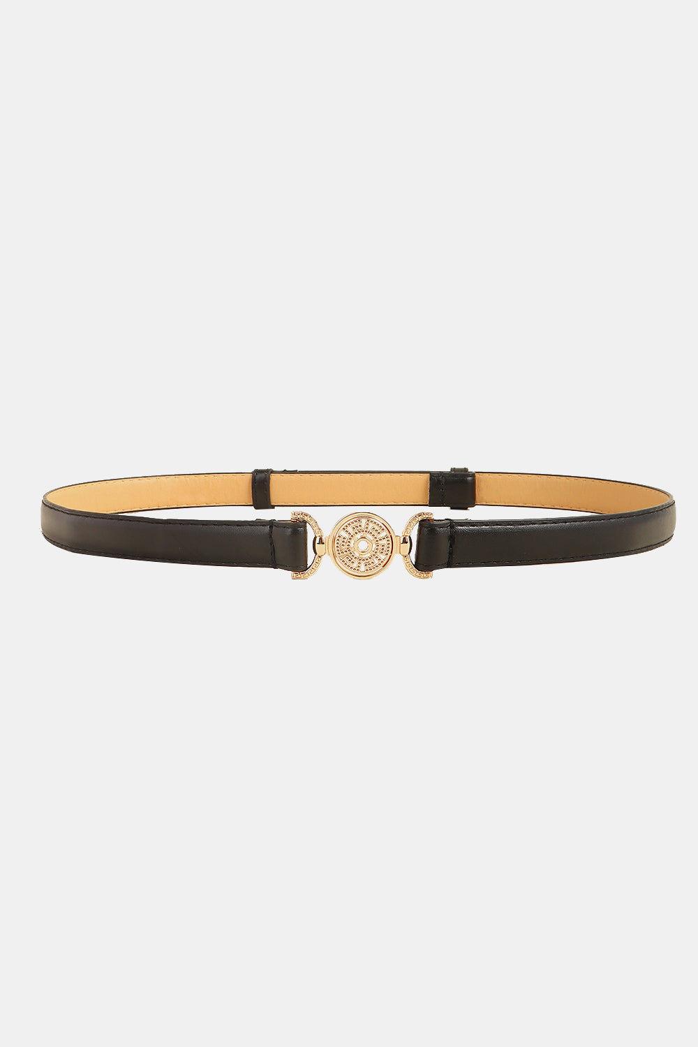 Rhinestone Decor PU Leather Belt - AllIn Computer