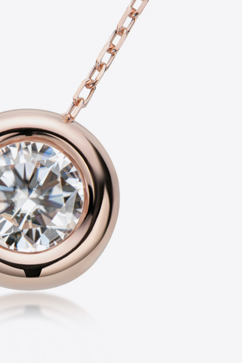 Adored 1 Carat Moissanite Pendant 925 Sterling Silver Necklace - AllIn Computer