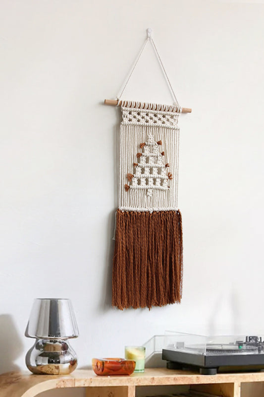 Macrame Fringe Hanging Wall Piece - AllIn Computer