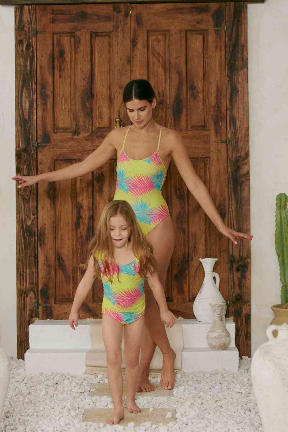 Marina West Swim High Tide One-Piece in Multi Palms - AllIn Computer