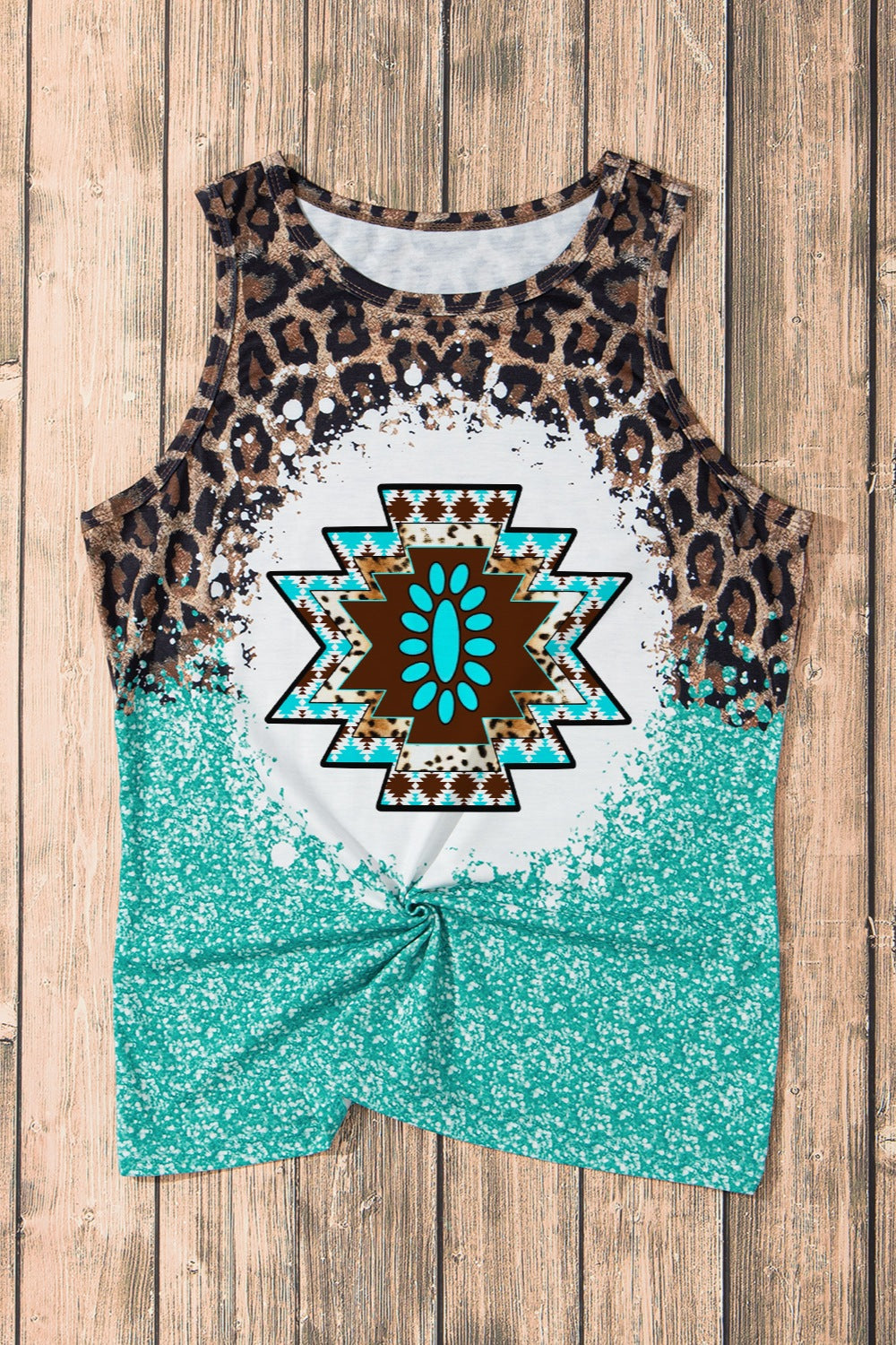 Leopard Round Neck Tank - AllIn Computer