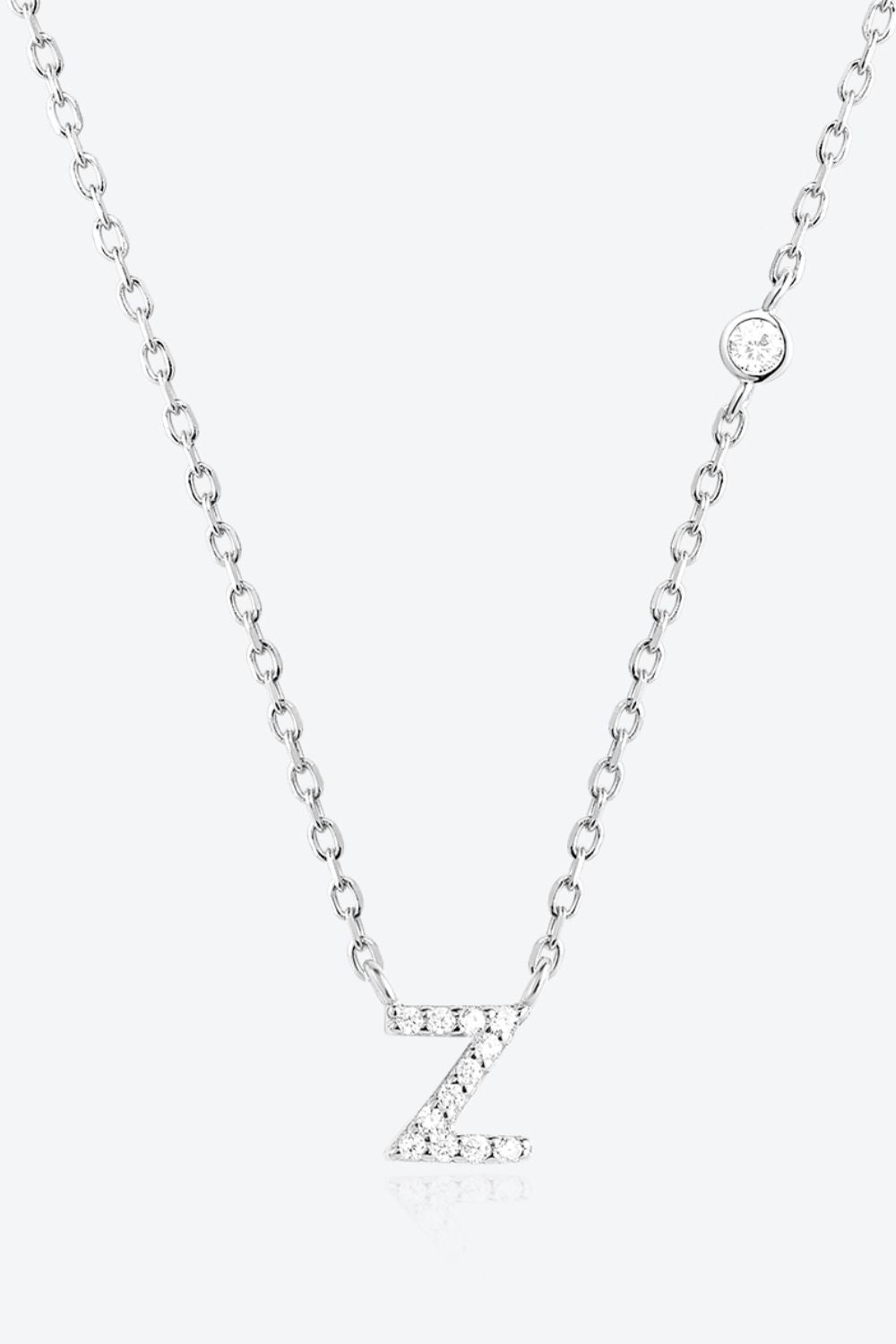 V To Z Zircon 925 Sterling Silver Necklace - AllIn Computer