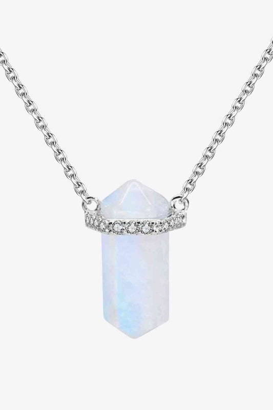 Natural Moonstone Chain-Link Necklace - AllIn Computer