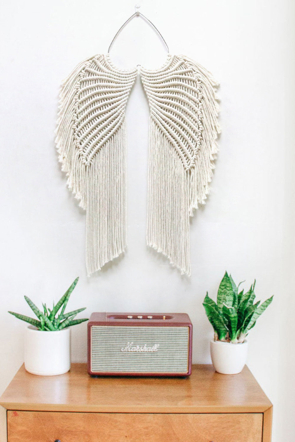 Macrame Angel Wings Hanging Wall Piece - AllIn Computer