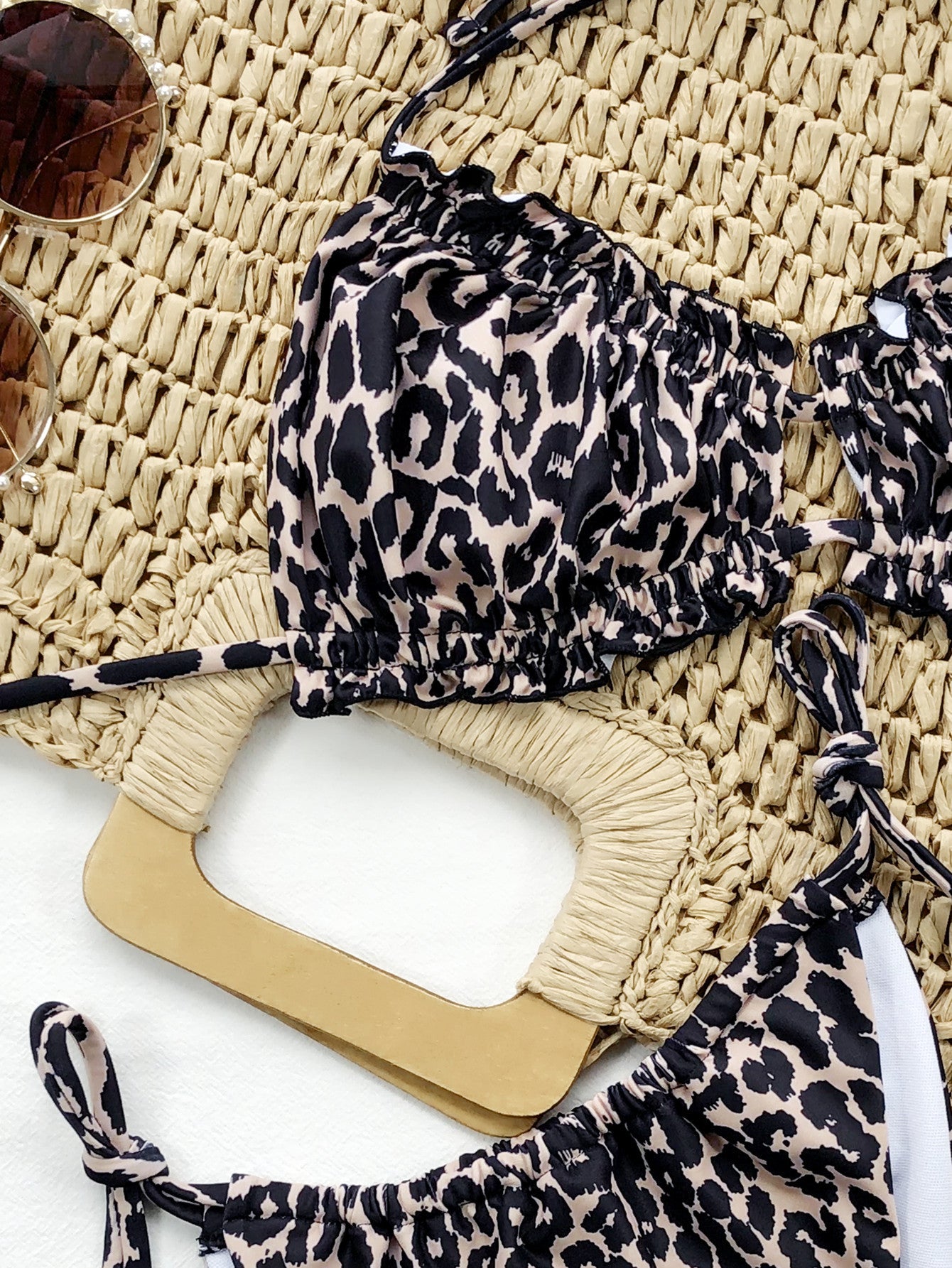 Frill Trill Halter Neck Bikini Set - AllIn Computer