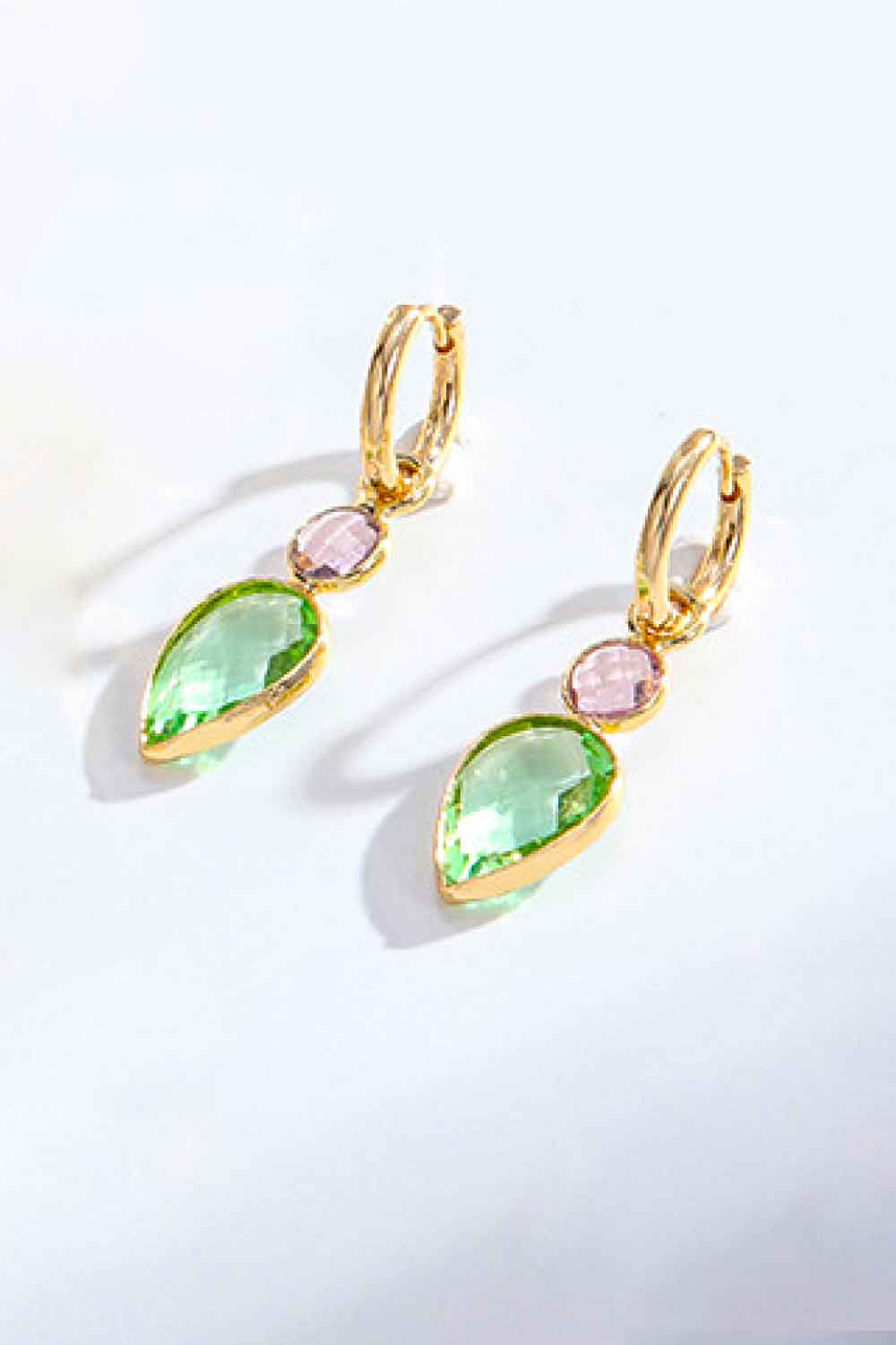 Inlaid Crystal Geometric Drop Earrings - AllIn Computer