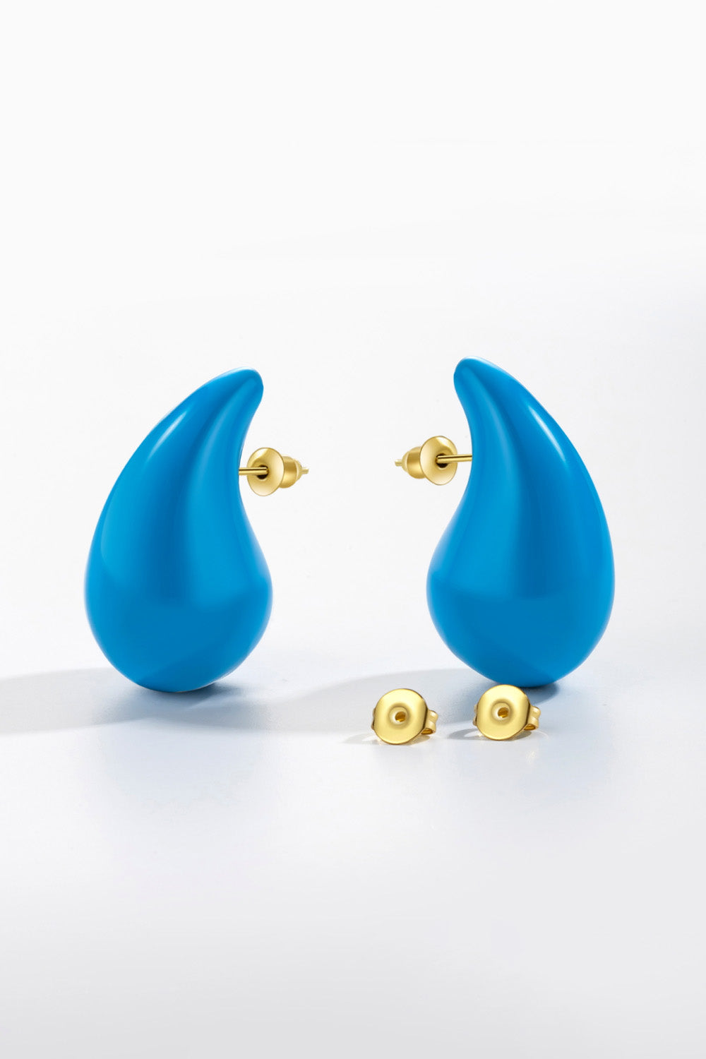 Large Size Water Drop Brass Earrings - AllIn Computer