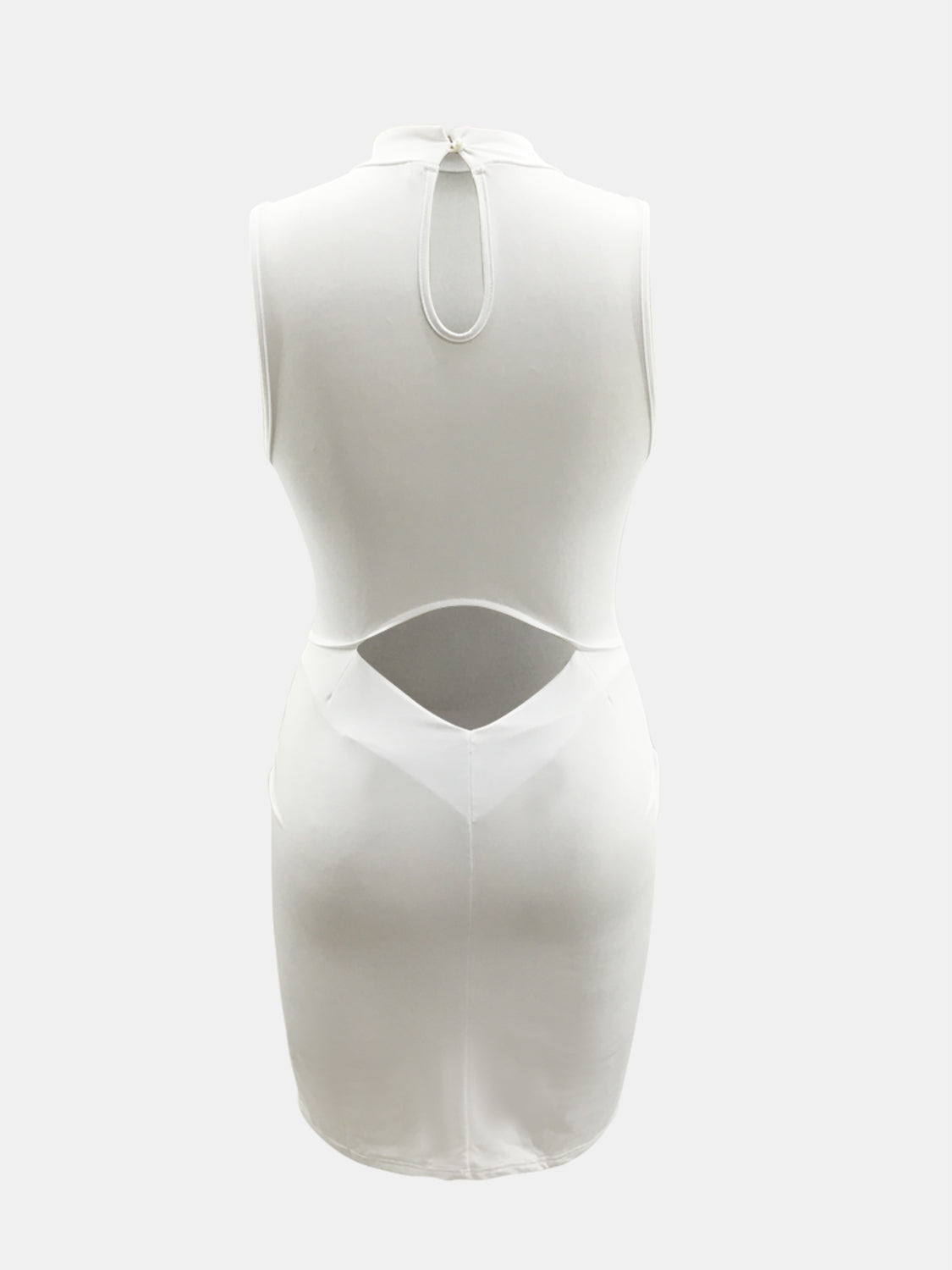 Cutout Mock Neck Sleeveless Dress - AllIn Computer