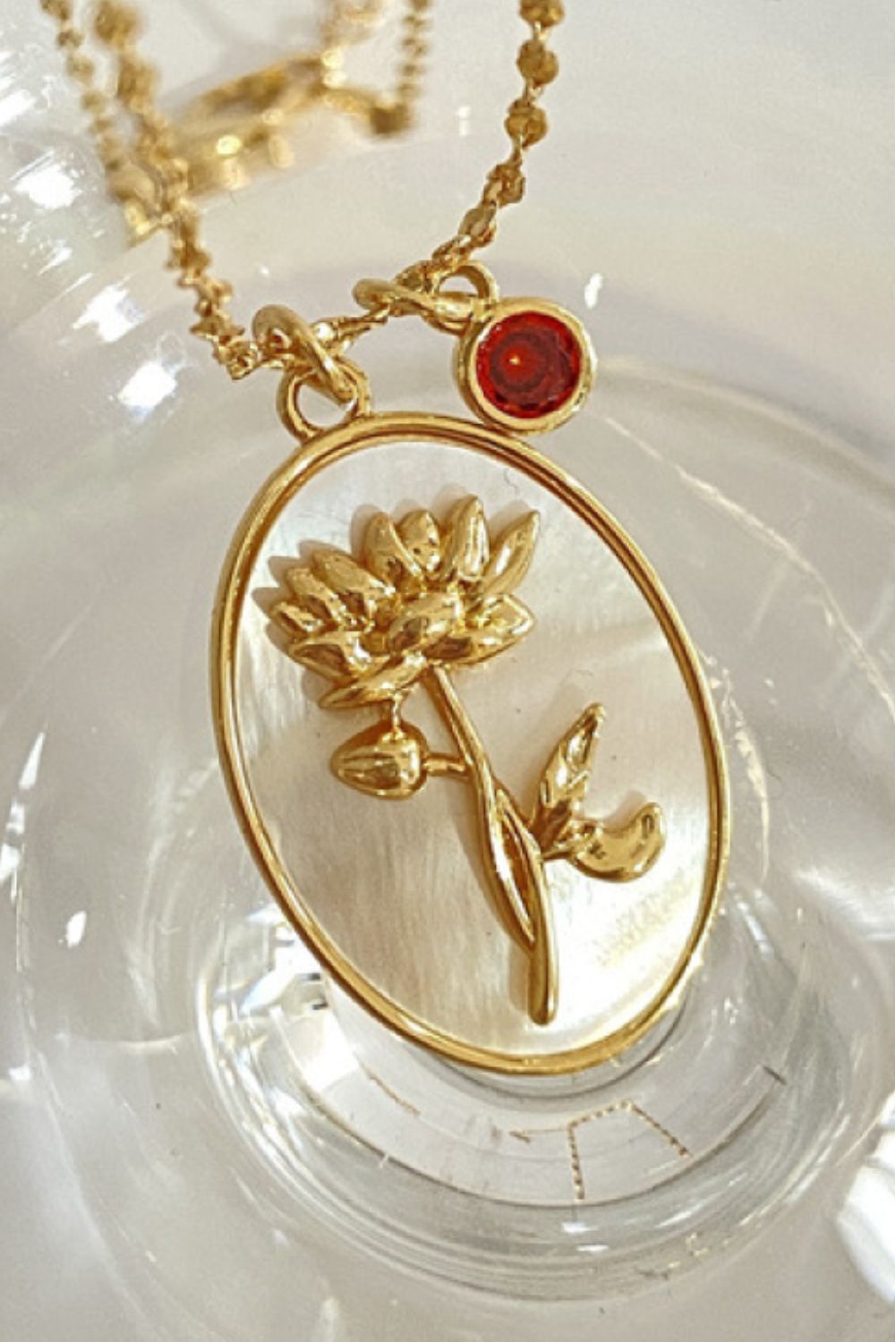 Flower Shell Pendant Copper Necklace - AllIn Computer