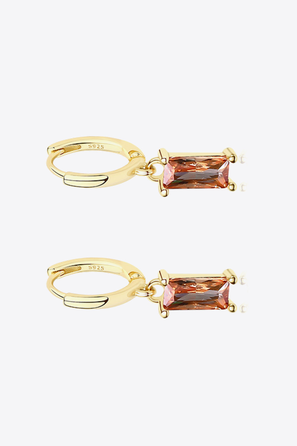 Retro 925 Sterling Silver Cubic Zirconia Drop Earrings - AllIn Computer