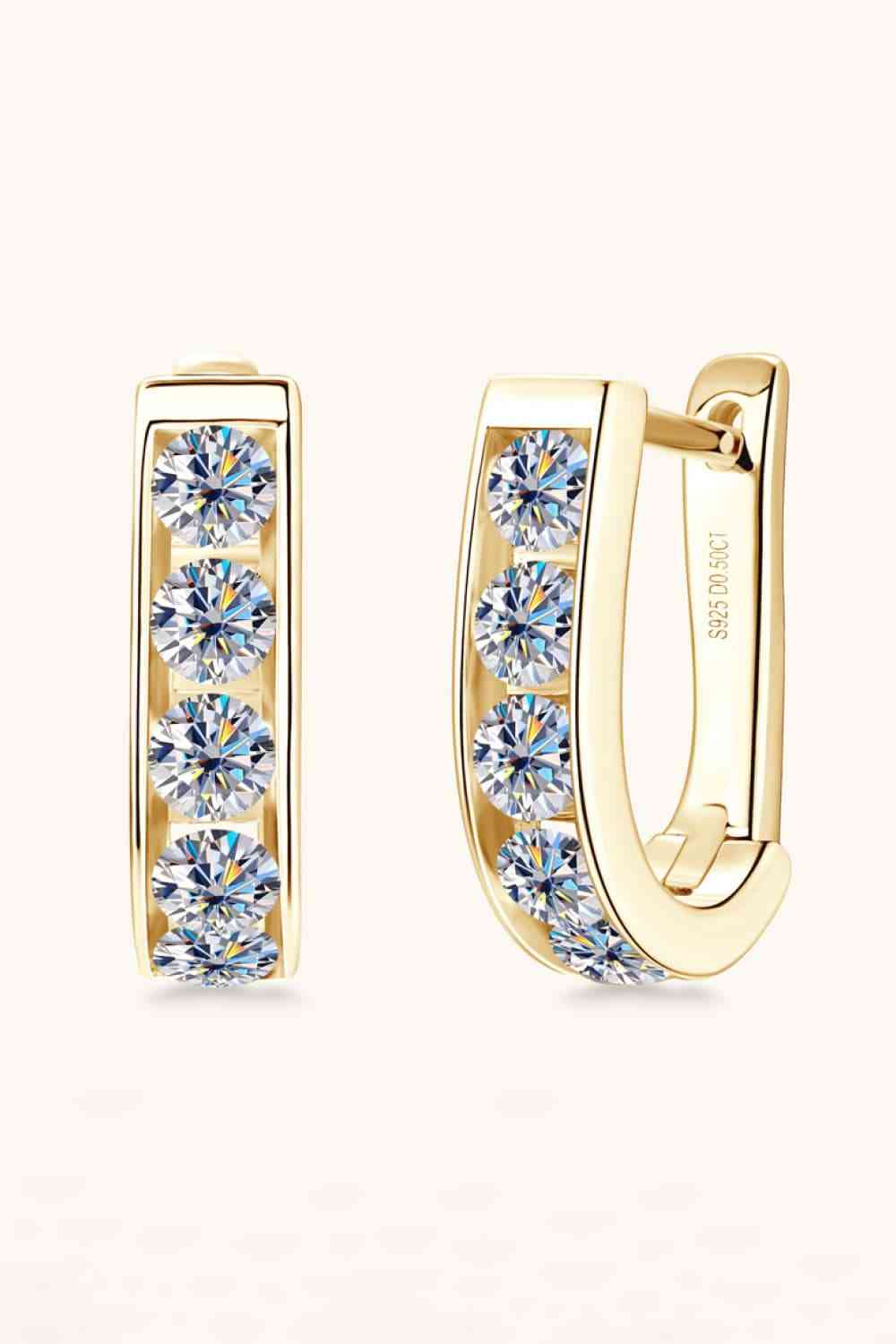 1 Carat Moissanite 925 Sterling Silver Earrings - AllIn Computer