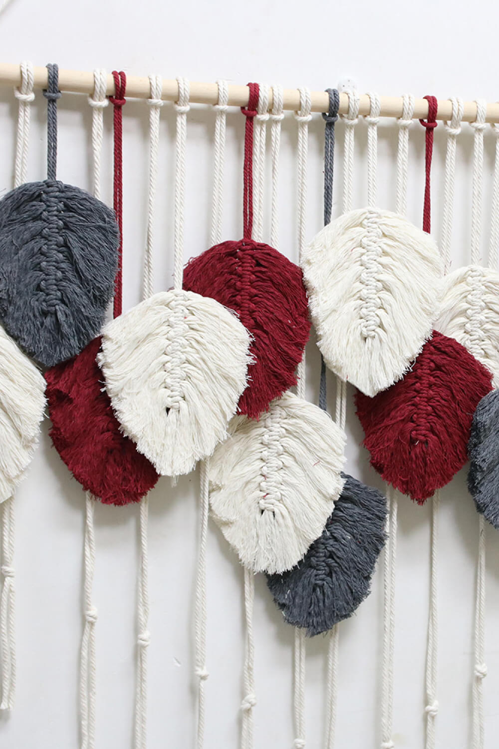 Hand-Woven Feather Macrame Hanging Wall Piece - AllIn Computer