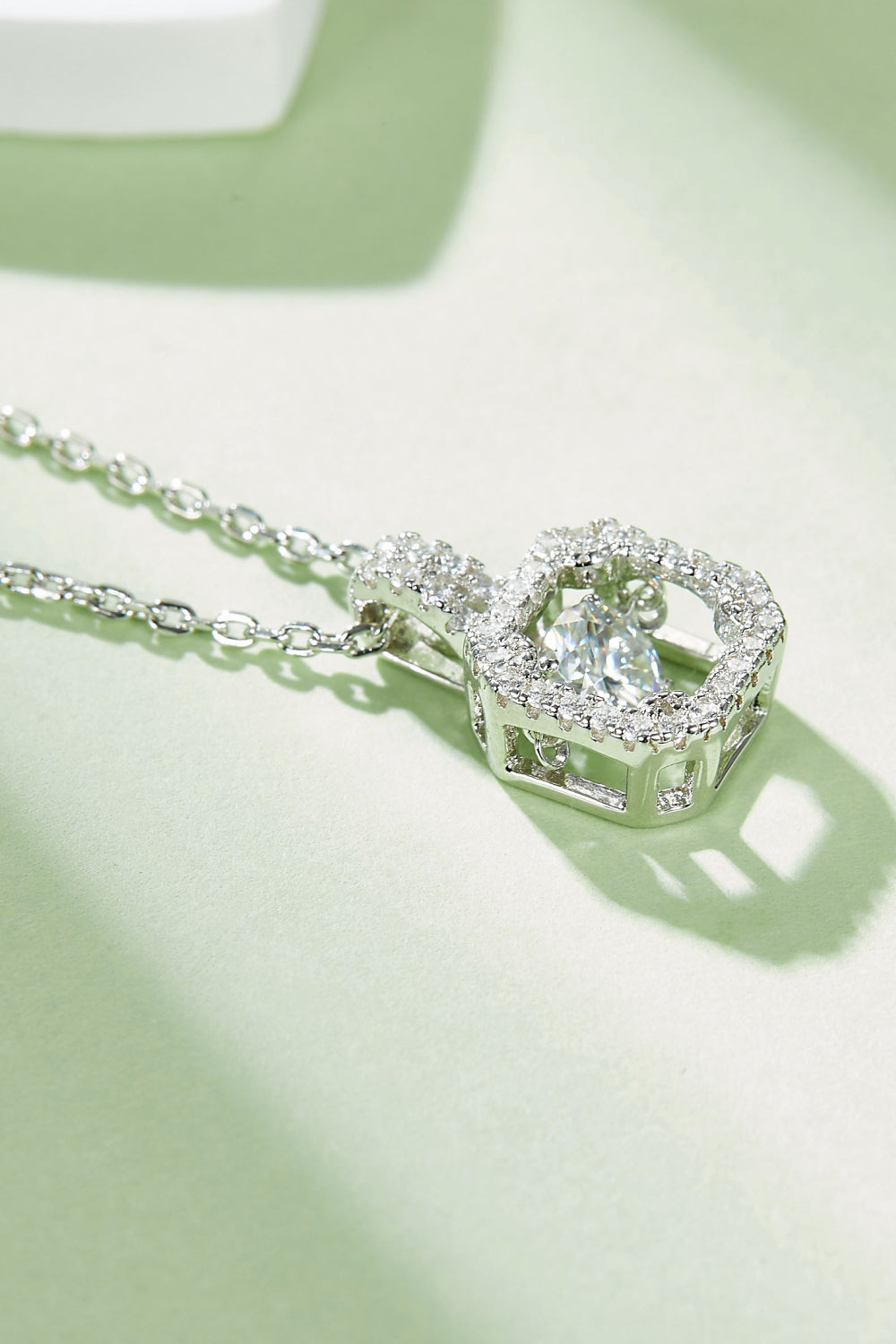 Adored Moissanite 925 Sterling Silver Necklace - AllIn Computer