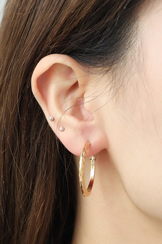 Minimalist Copper Hoop Earrings - AllIn Computer