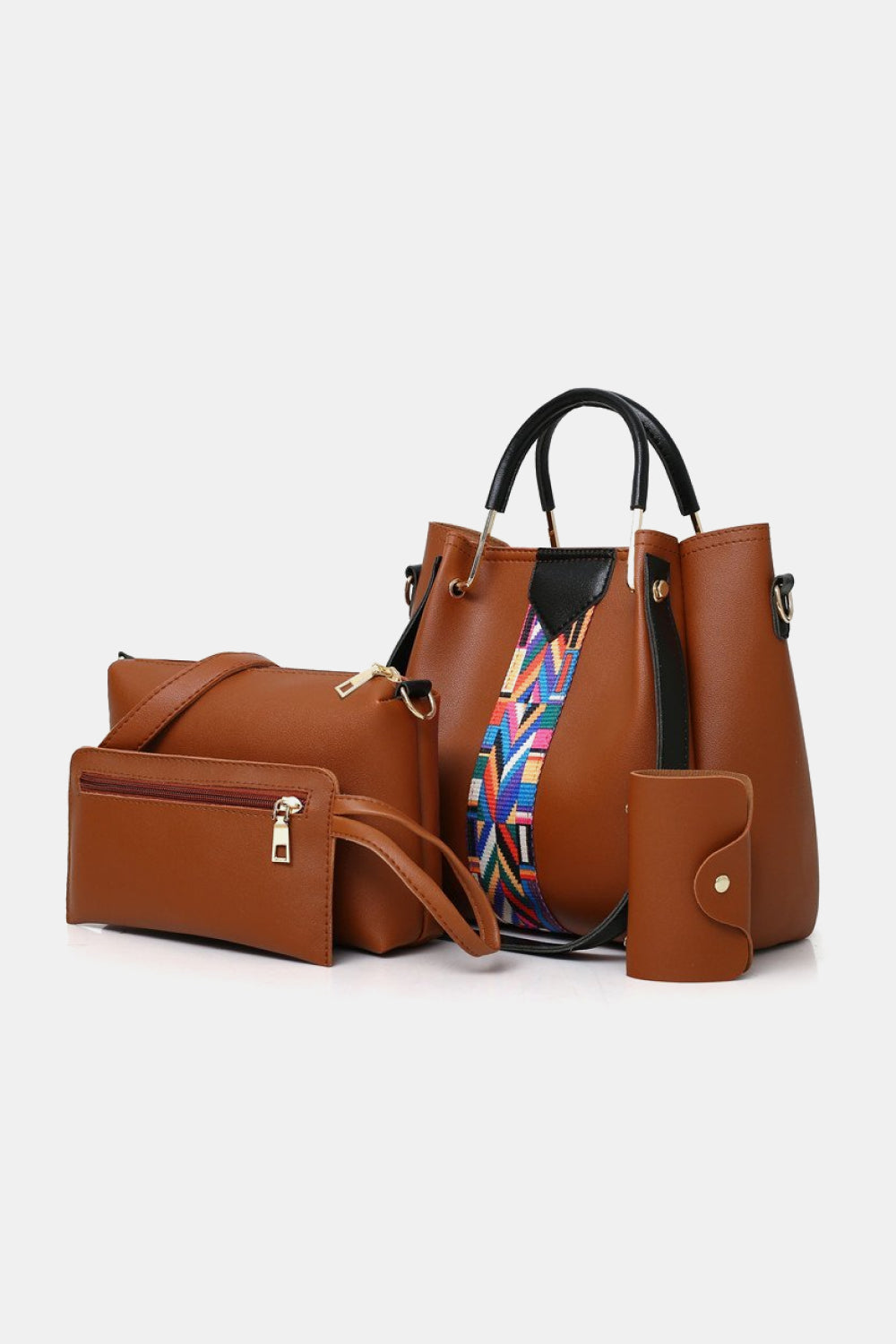 4-Piece PU Leather Bag Set - AllIn Computer