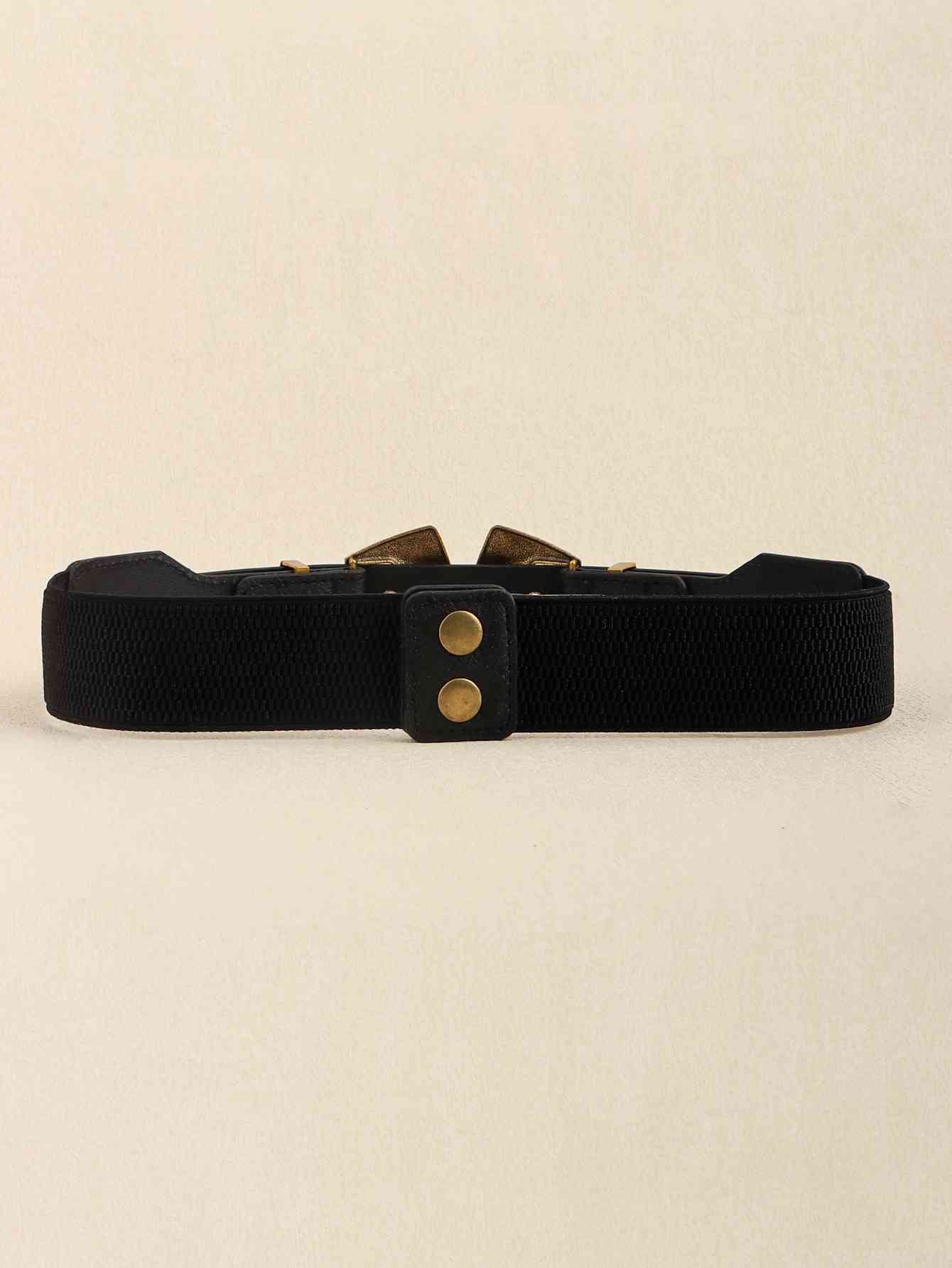 Double Buckle PU Leather Belt - AllIn Computer