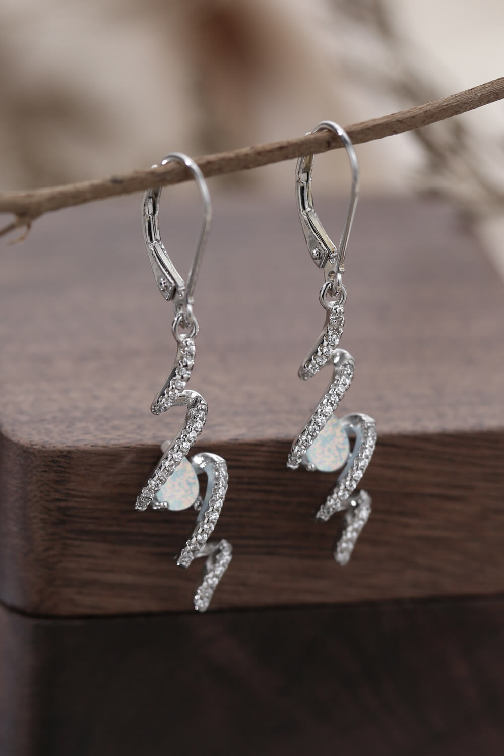 Twisted Opal Drop Earrings - AllIn Computer
