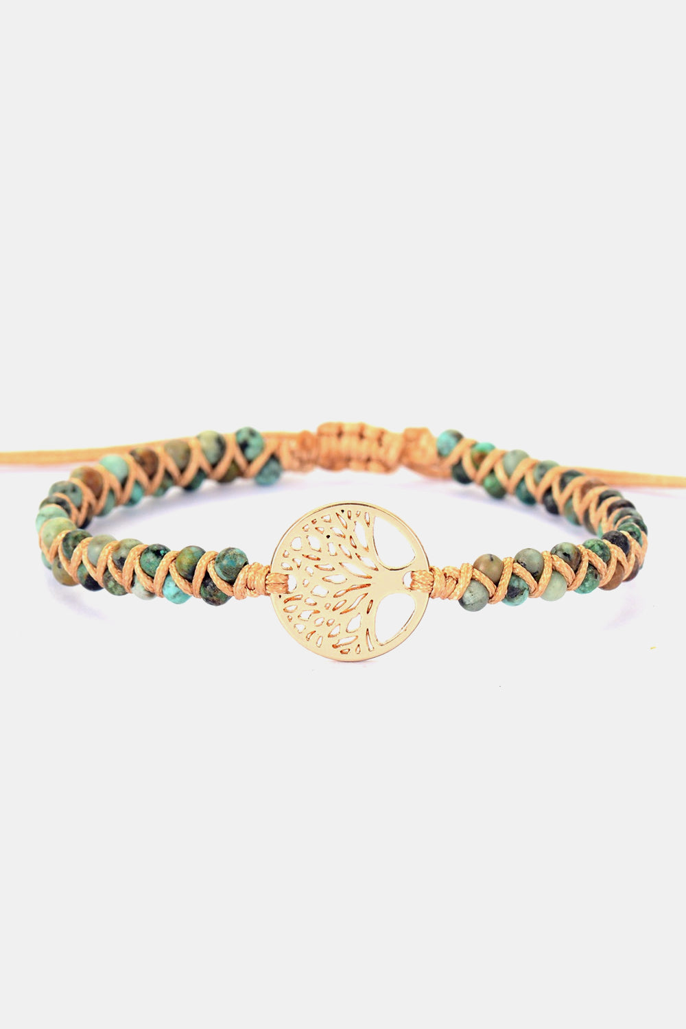 Handmade Tree Shape Beaded Copper Bracelet - AllIn Computer