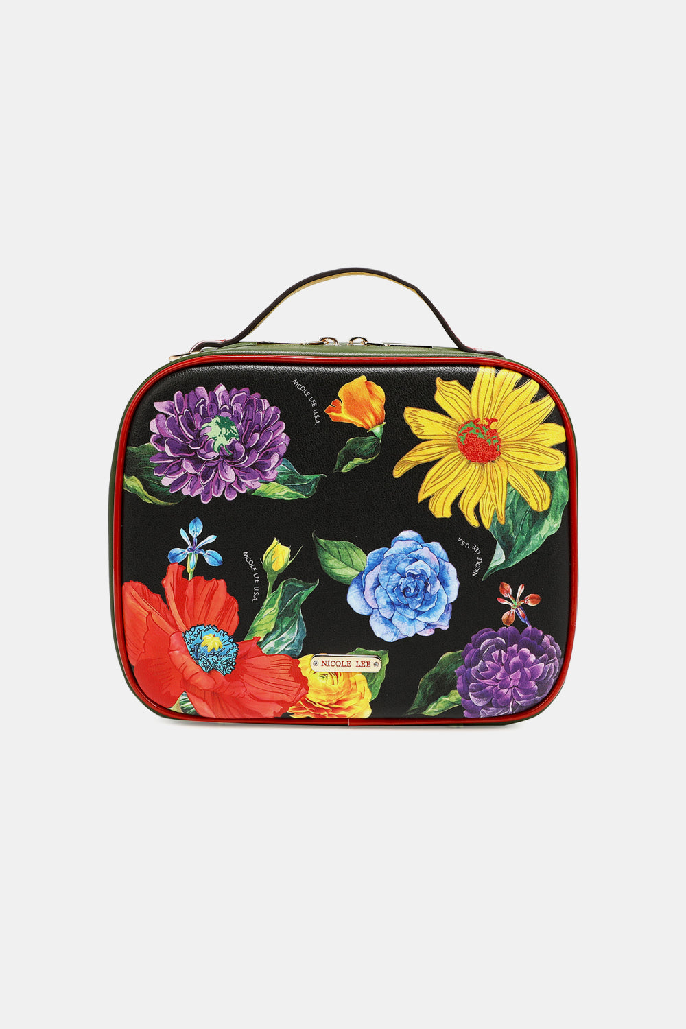 Nicole Lee USA Printed Handbag with Three Pouches - AllIn Computer