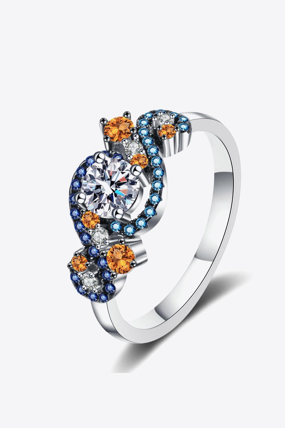Moissanite Contrast 925 Sterling Silver Ring - AllIn Computer