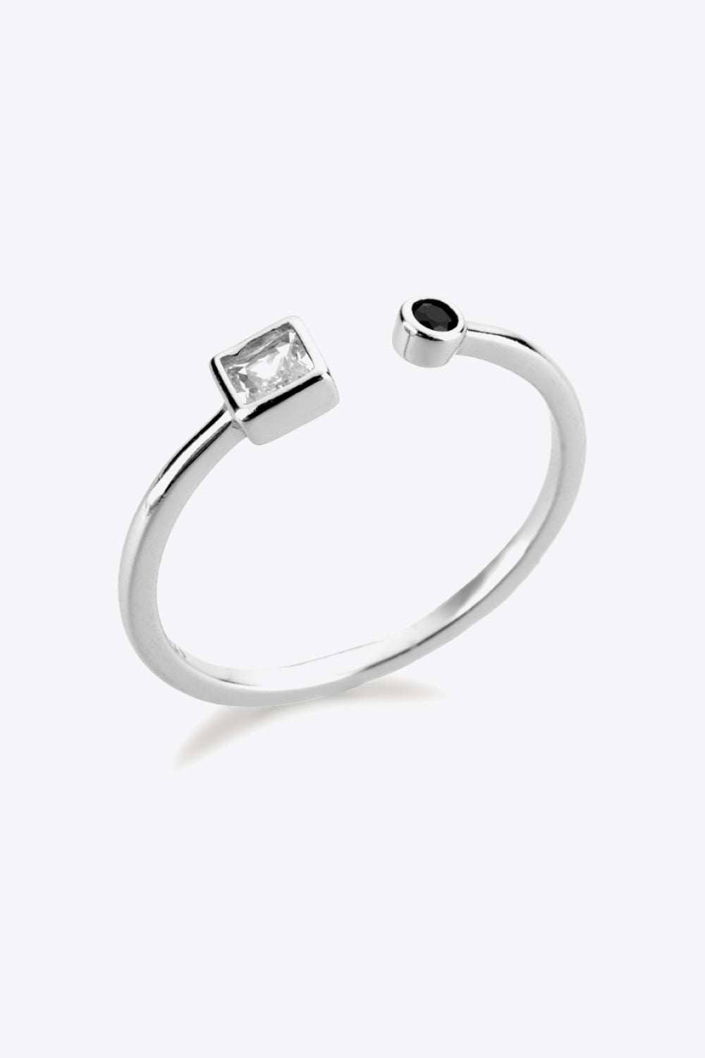 Zircon 925 Sterling Silver Open Ring - AllIn Computer