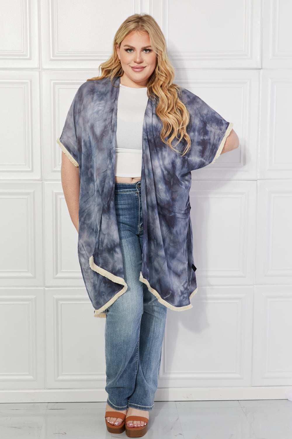 Justin Taylor Cloud Rush Swim Cover-Up Kimono - AllIn Computer