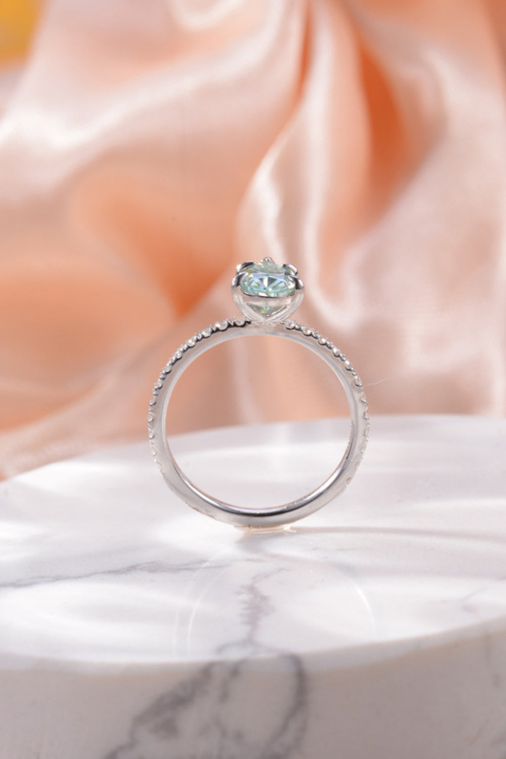 1.5 Carat Teardrop Shape Moissanite 925 Sterling Silver Ring - AllIn Computer