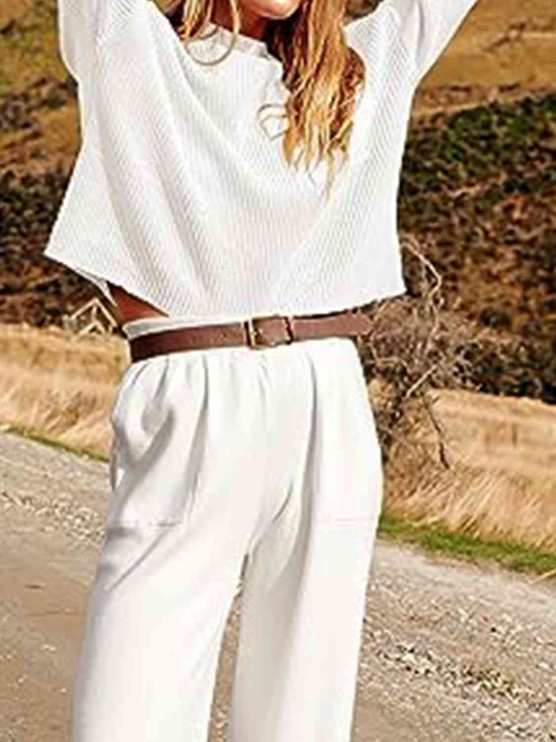 Knit Top and Joggers Set - AllIn Computer