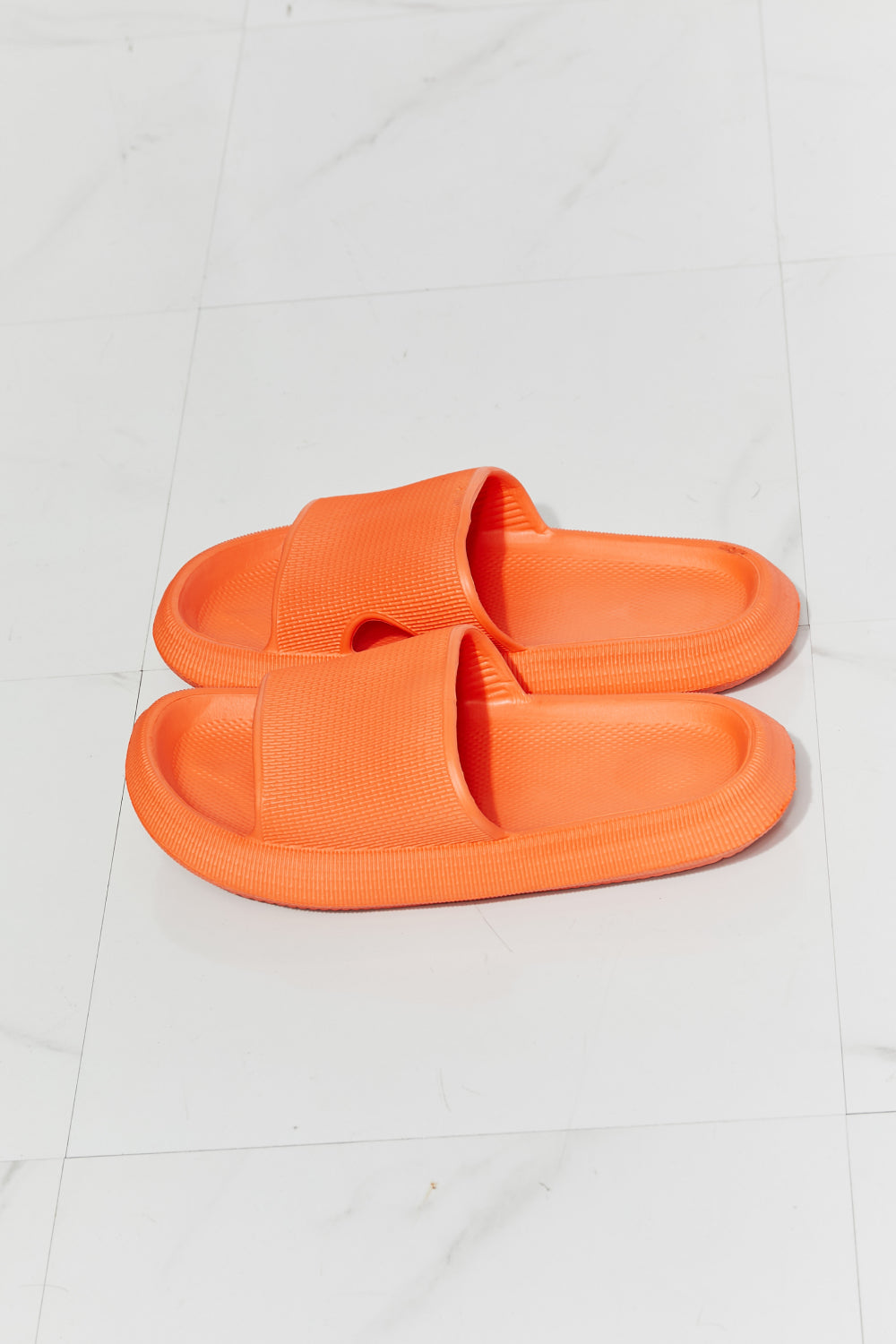 MMShoes Arms Around Me Open Toe Slides in Orange - AllIn Computer