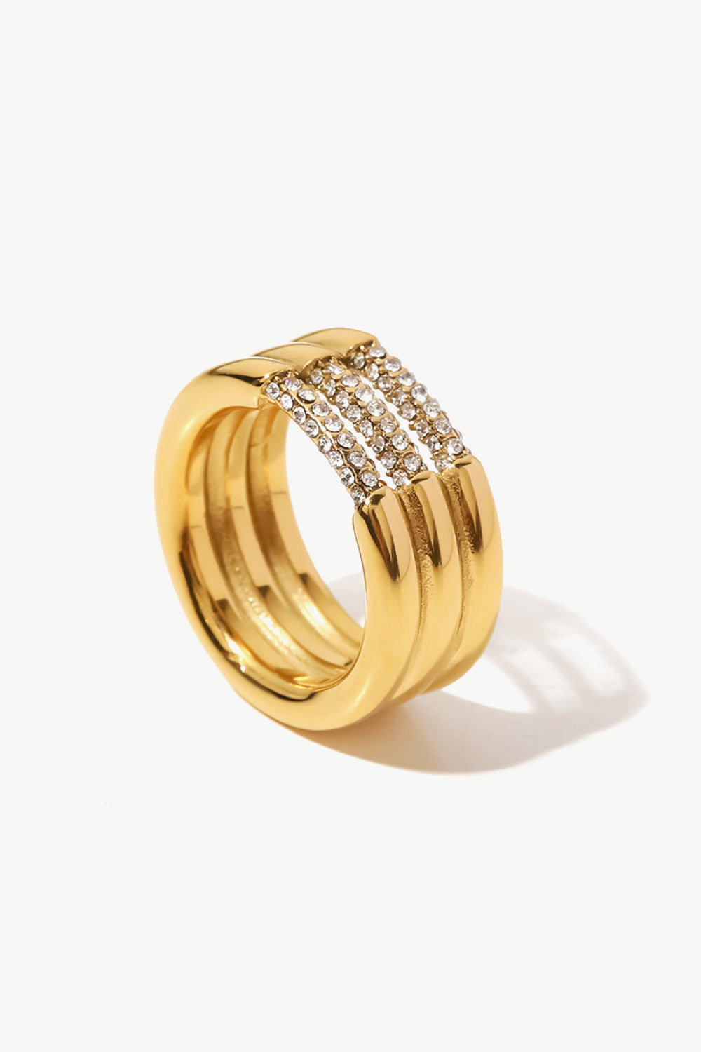 Triple-Layered Rhinestone Ring - AllIn Computer