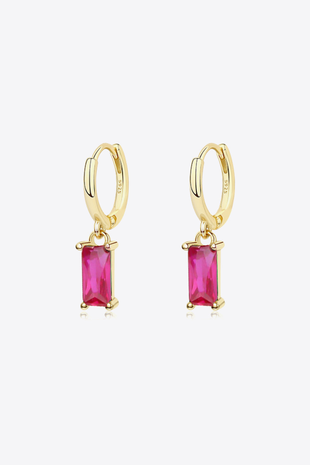 Retro 925 Sterling Silver Cubic Zirconia Drop Earrings - AllIn Computer