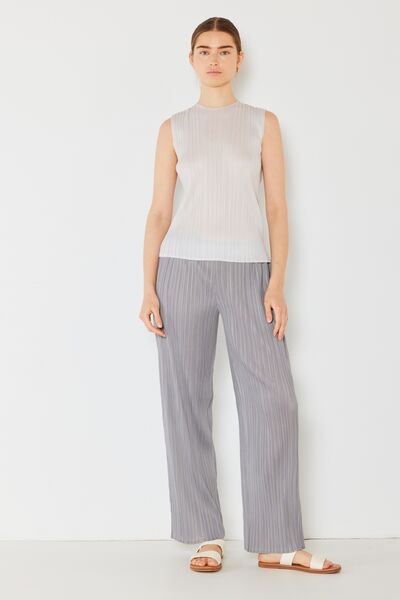 Marina West Swim Pleated Sleeveless Crewneck Tank - AllIn Computer