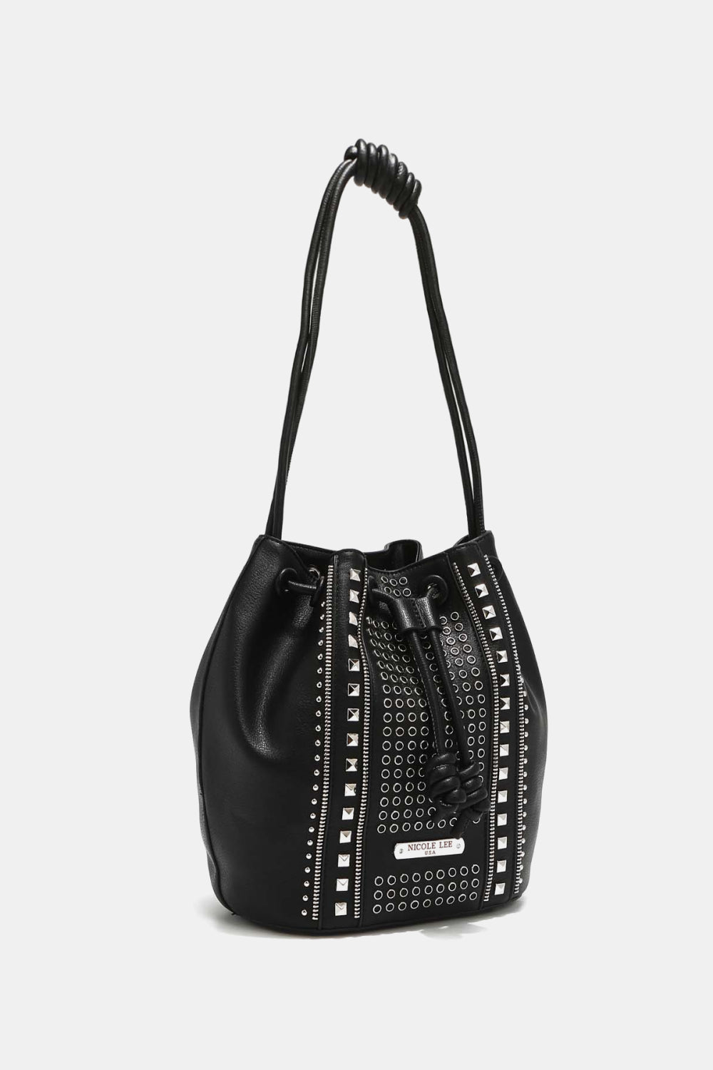 Nicole Lee USA Amy Studded Bucket Bag - AllIn Computer