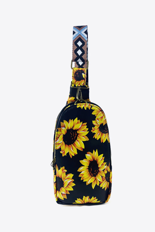 Printed PU Leather Sling Bag - AllIn Computer