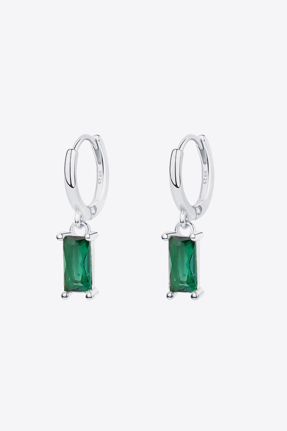 Retro 925 Sterling Silver Cubic Zirconia Drop Earrings - AllIn Computer