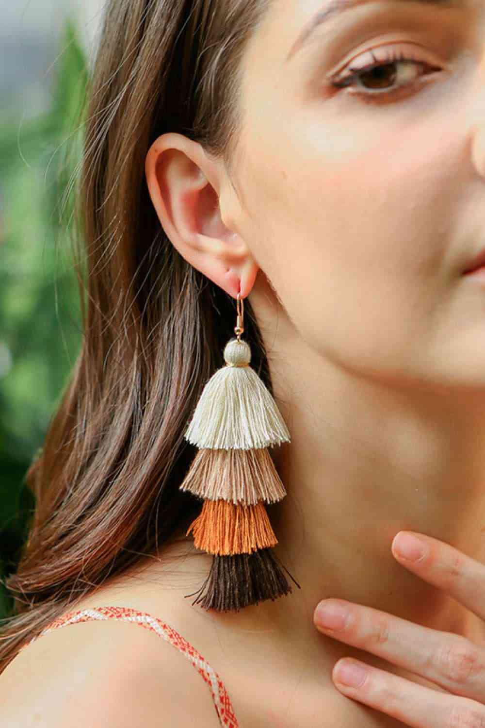 Layered Tassel Earrings - AllIn Computer